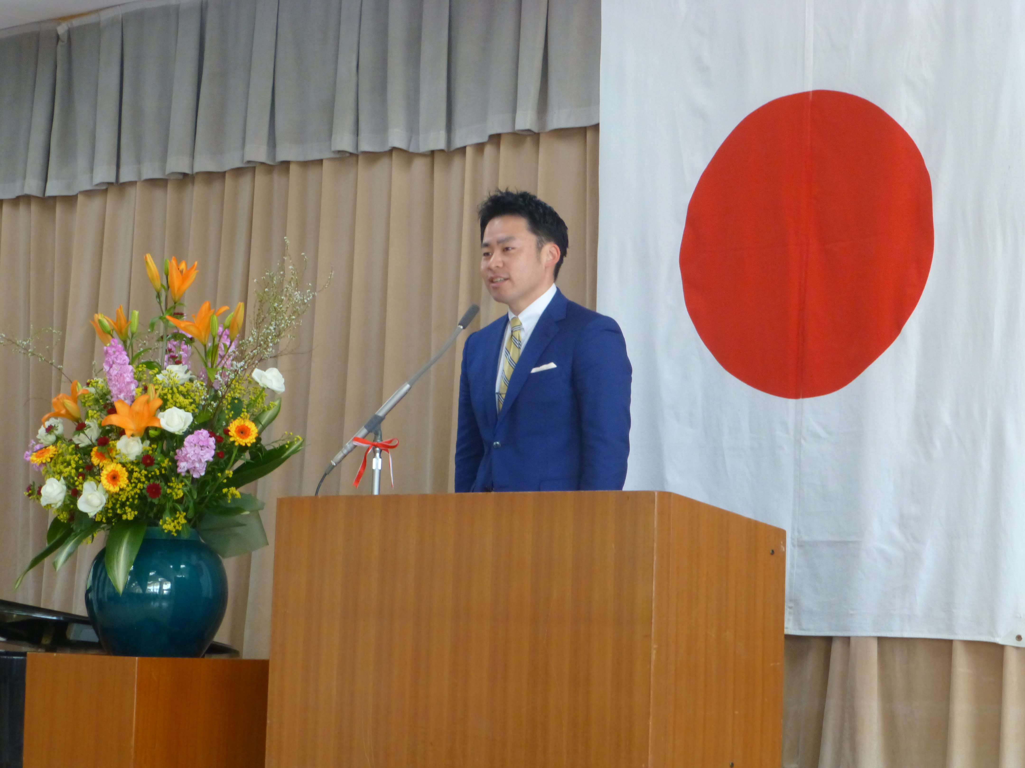 母園の後援会長に就任