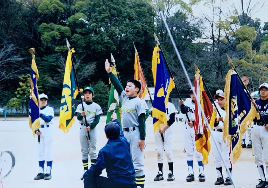 少年野球時代の岡田龍太郎